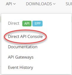 Direct API Console II