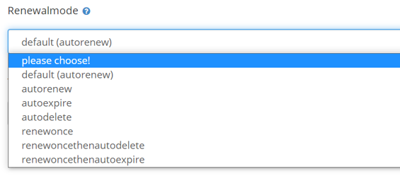 Domain Specific Settings